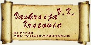 Vaskrsija Krstović vizit kartica
